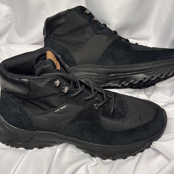 Coach C250 Cordura Mesh & Suede Hiker boot in Black Size 11D great #1034 main image 5